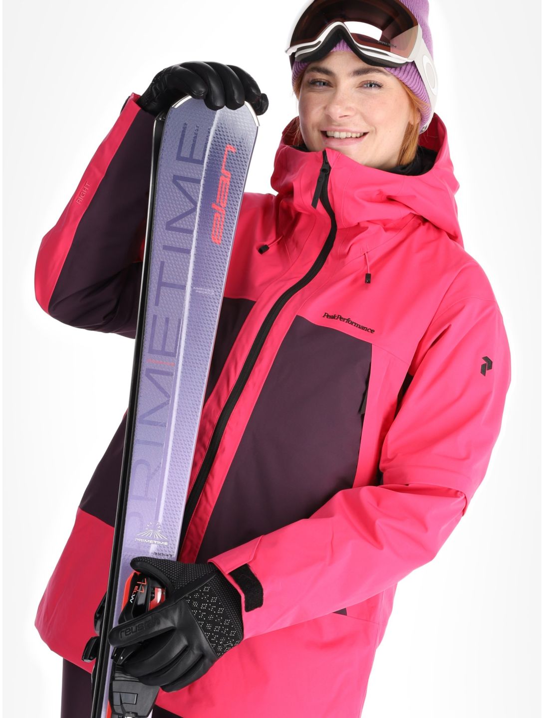 Peak Performance, W Edge 2L ski jacket women Beetroot Purple / Mystic Purple / Iron Cast grey, purple 