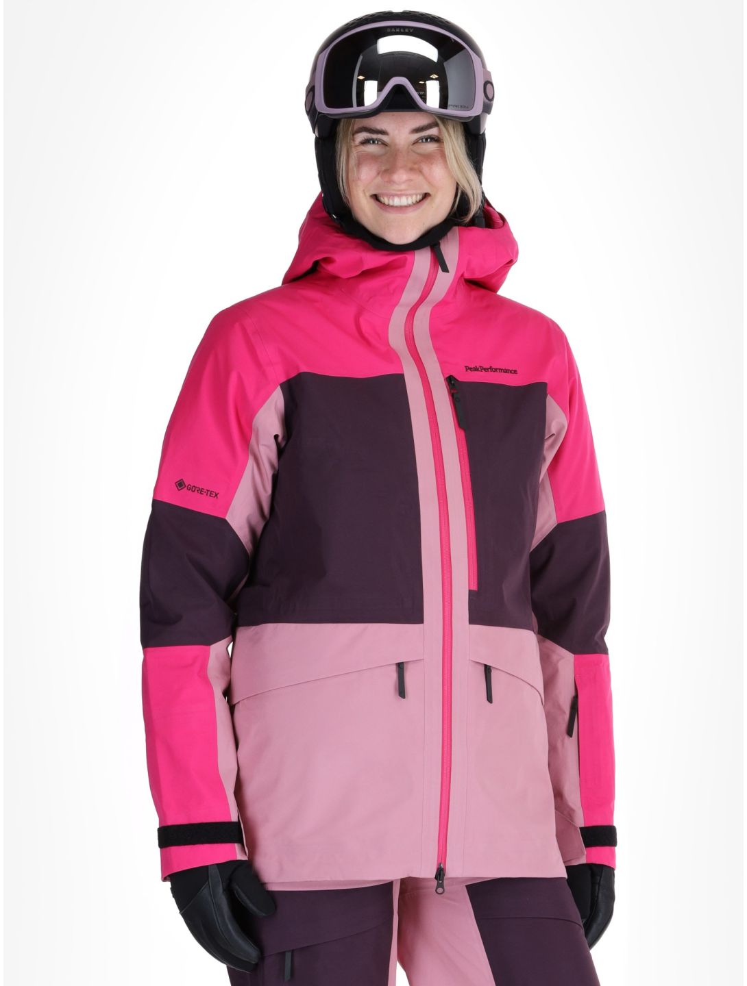 Peak Performance, W Gravity Gore-Tex 3L hardshell ski jacket women Beetroot Purple / Mystic Purple / Bitter Root pink, purple 