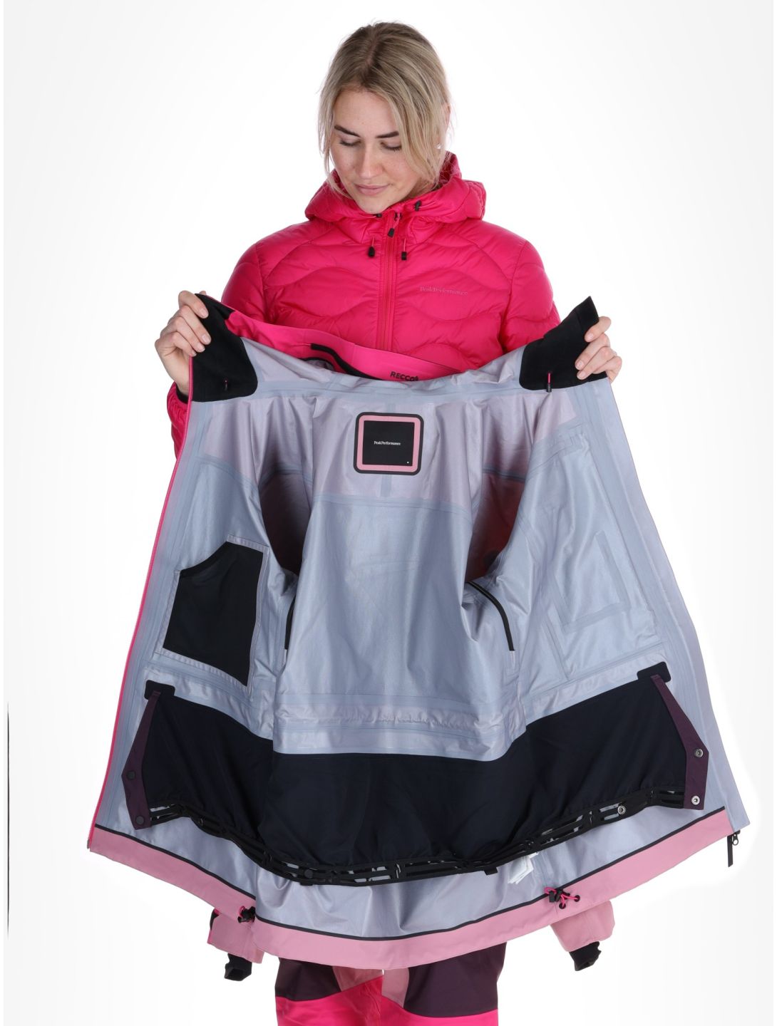 Peak Performance, W Gravity Gore-Tex 3L hardshell ski jacket women Beetroot Purple / Mystic Purple / Bitter Root pink, purple 