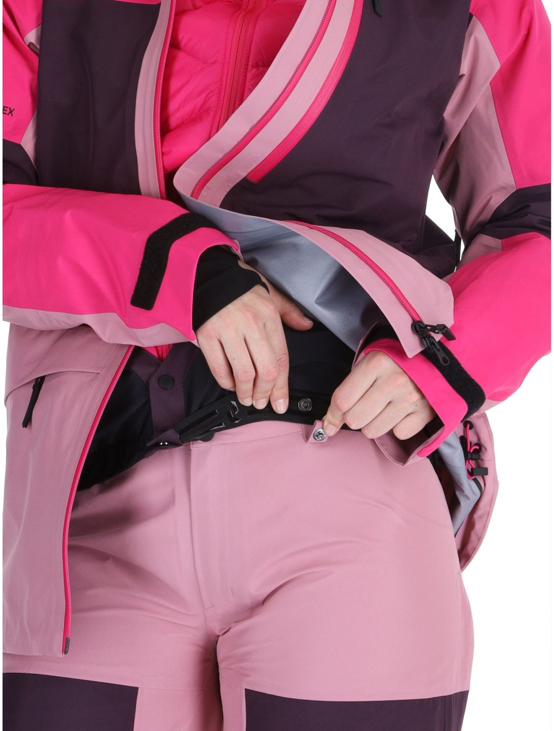 Peak Performance, W Gravity Gore-Tex 3L hardshell ski jacket women Beetroot Purple / Mystic Purple / Bitter Root pink, purple 