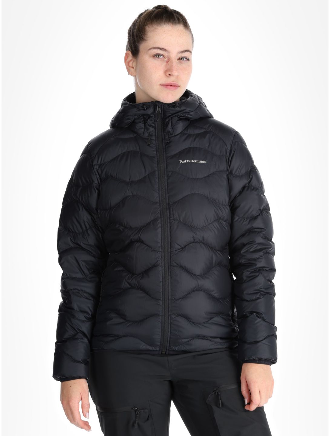 Peak Performance, W Helium Down Hood down jacket women Black black 