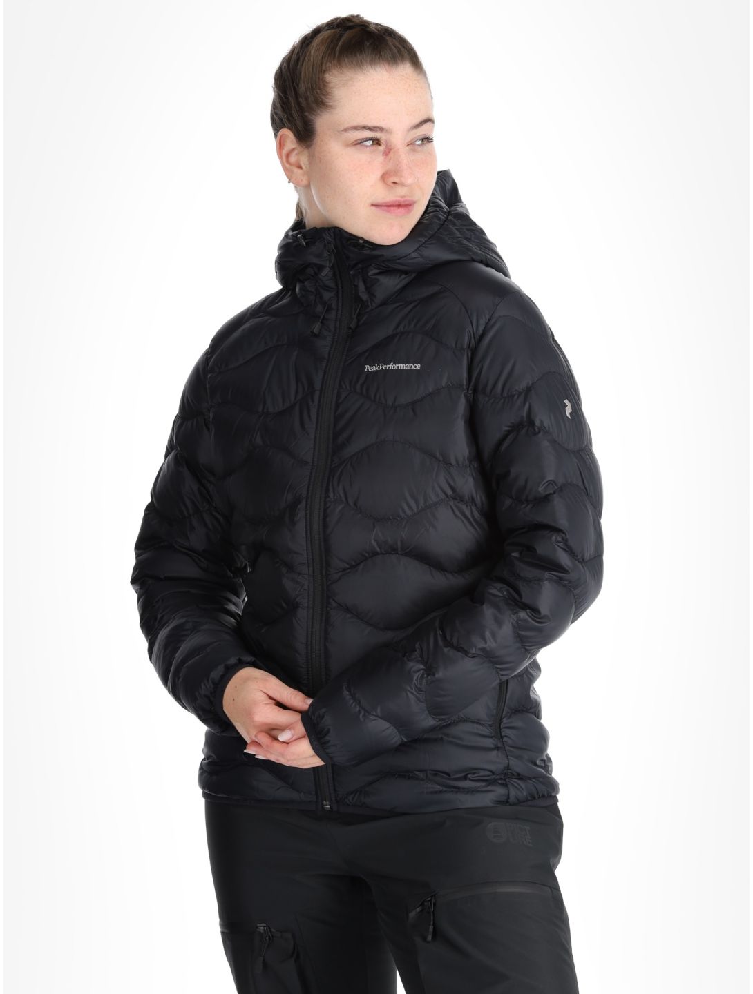 Peak Performance, W Helium Down Hood down jacket women Black black 