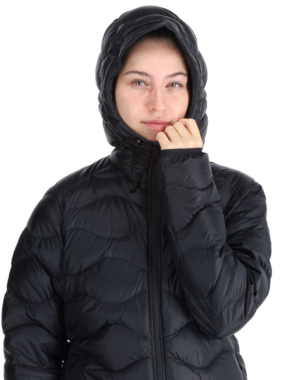 Peak Performance, W Helium Down Hood down jacket women Black black 