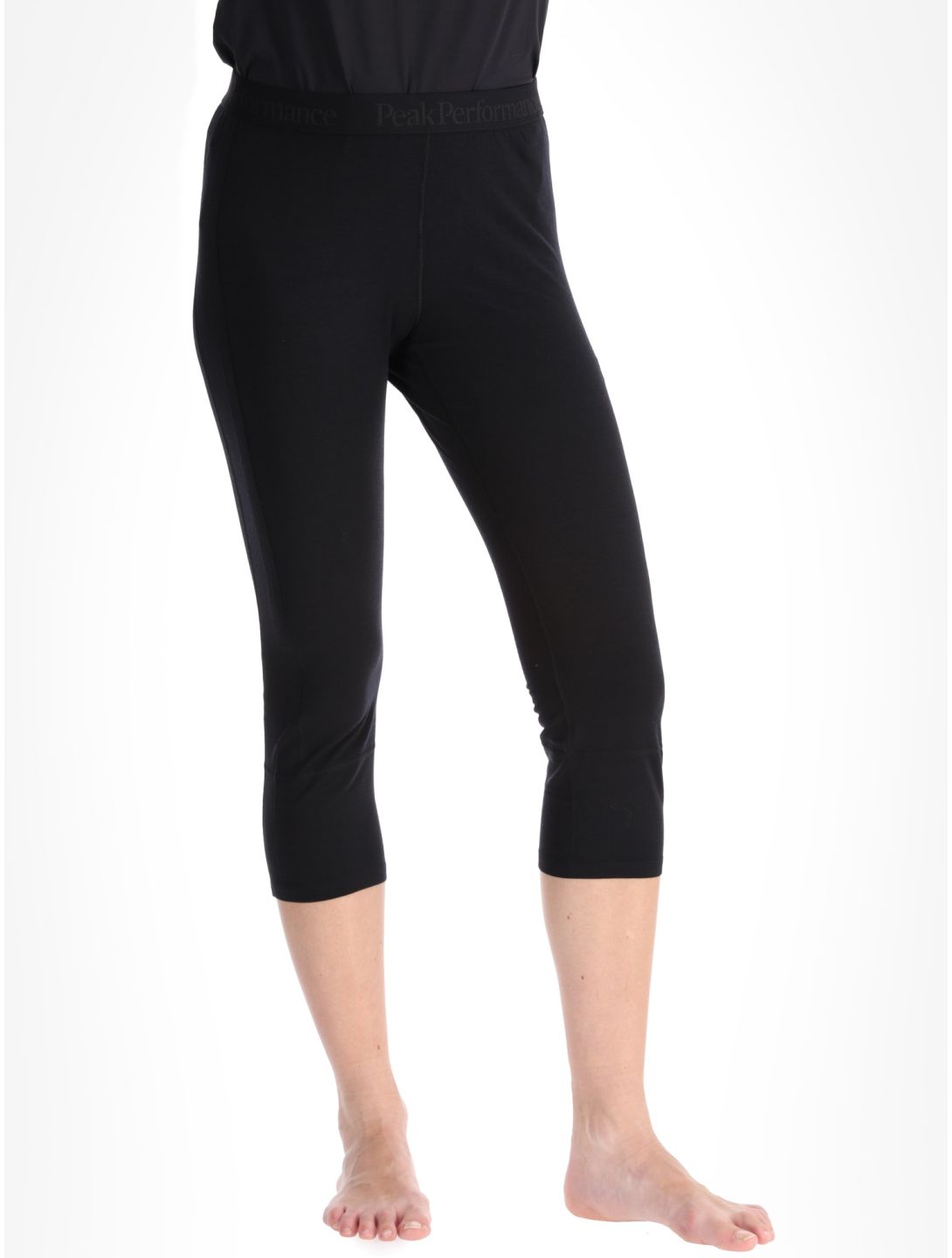 Peak Performance, W Magic Short John thermal pants women Black / Black black 