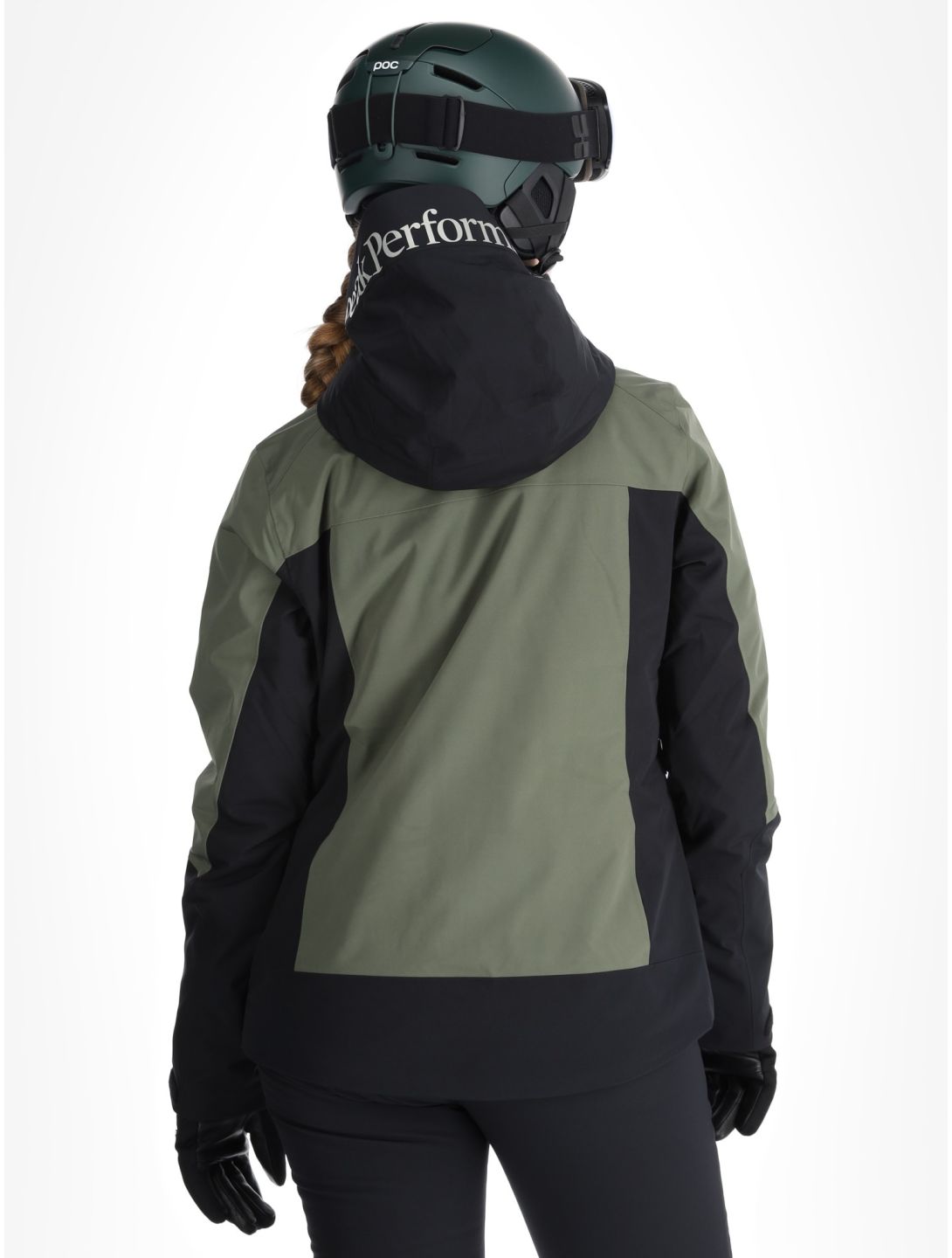 Peak Performance, W Rider Tech 2L ski jacket women Pine Needle / Black black, green 