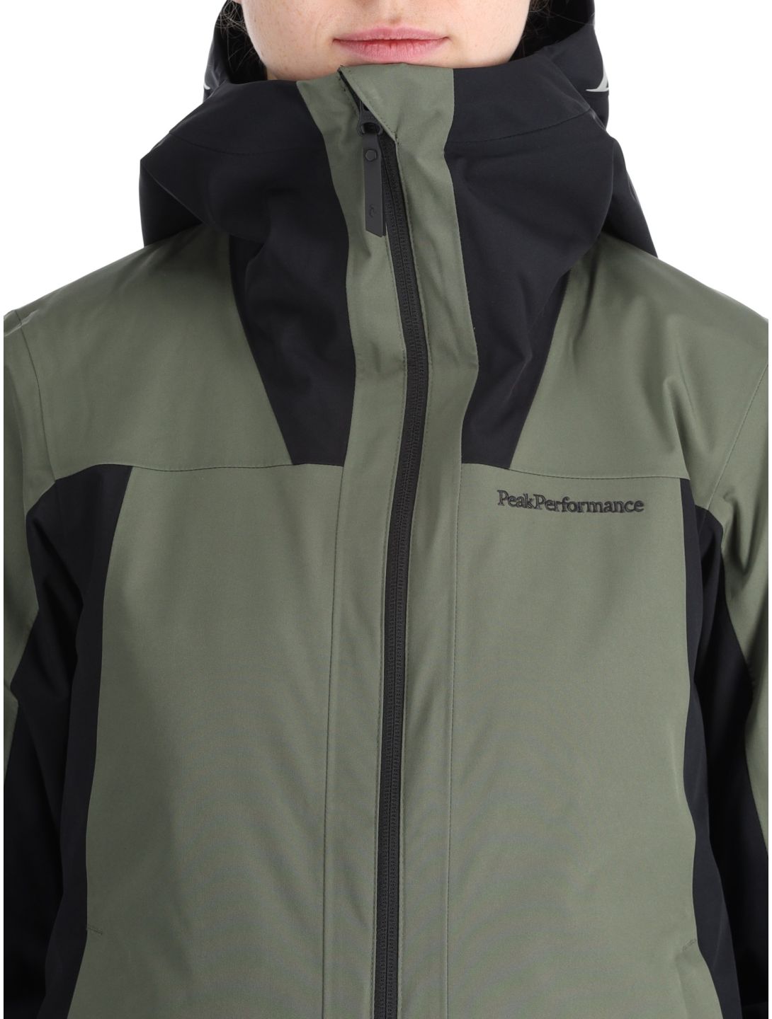 Peak Performance, W Rider Tech 2L ski jacket women Pine Needle / Black black, green 