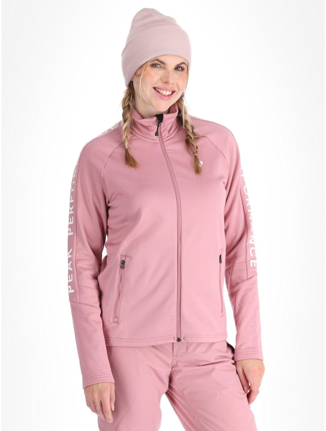 Peak Performance, W Rider Zip jacket women Bitter Root pink 