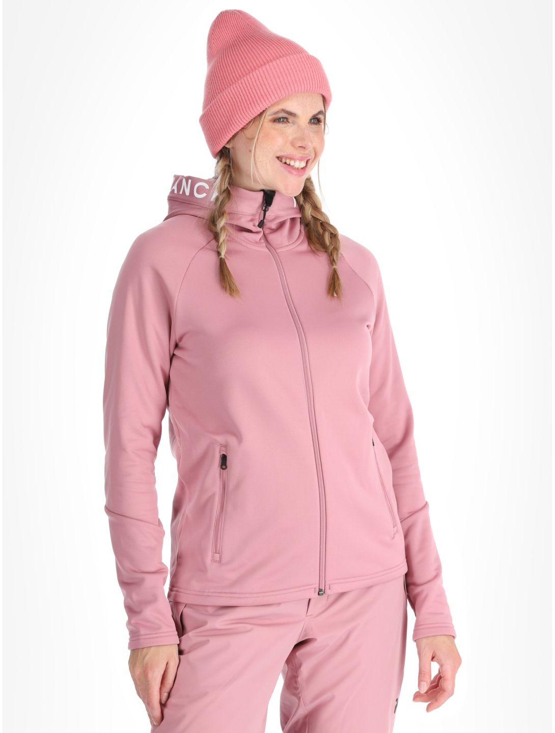 Peak Performance, W Rider Zip Hood jacket women Bitter Root pink 