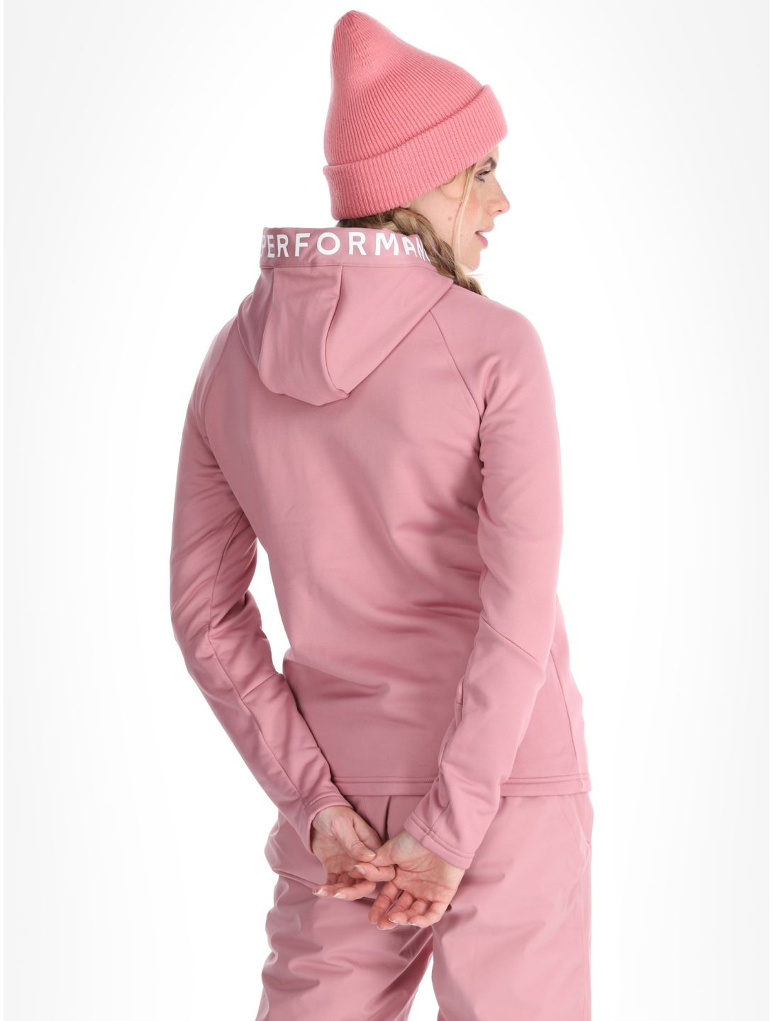 Peak Performance, W Rider Zip Hood jacket women Bitter Root pink 