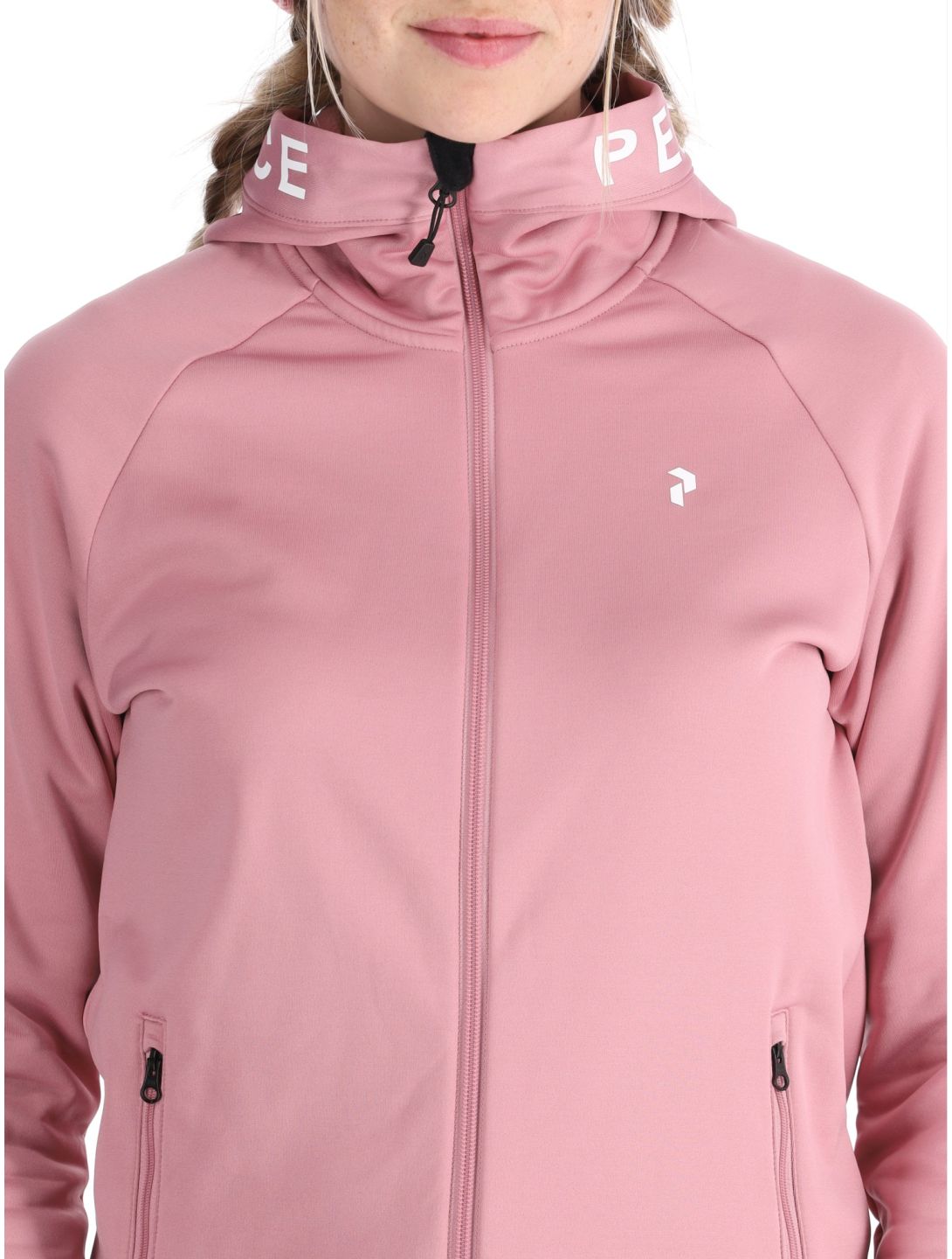 Peak Performance, W Rider Zip Hood jacket women Bitter Root pink 