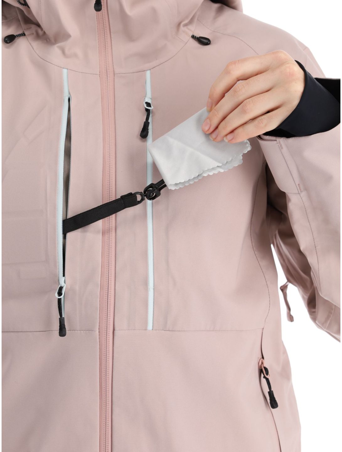 Picture, Aeron 3L hardshell ski jacket women Shadow Gray pink 