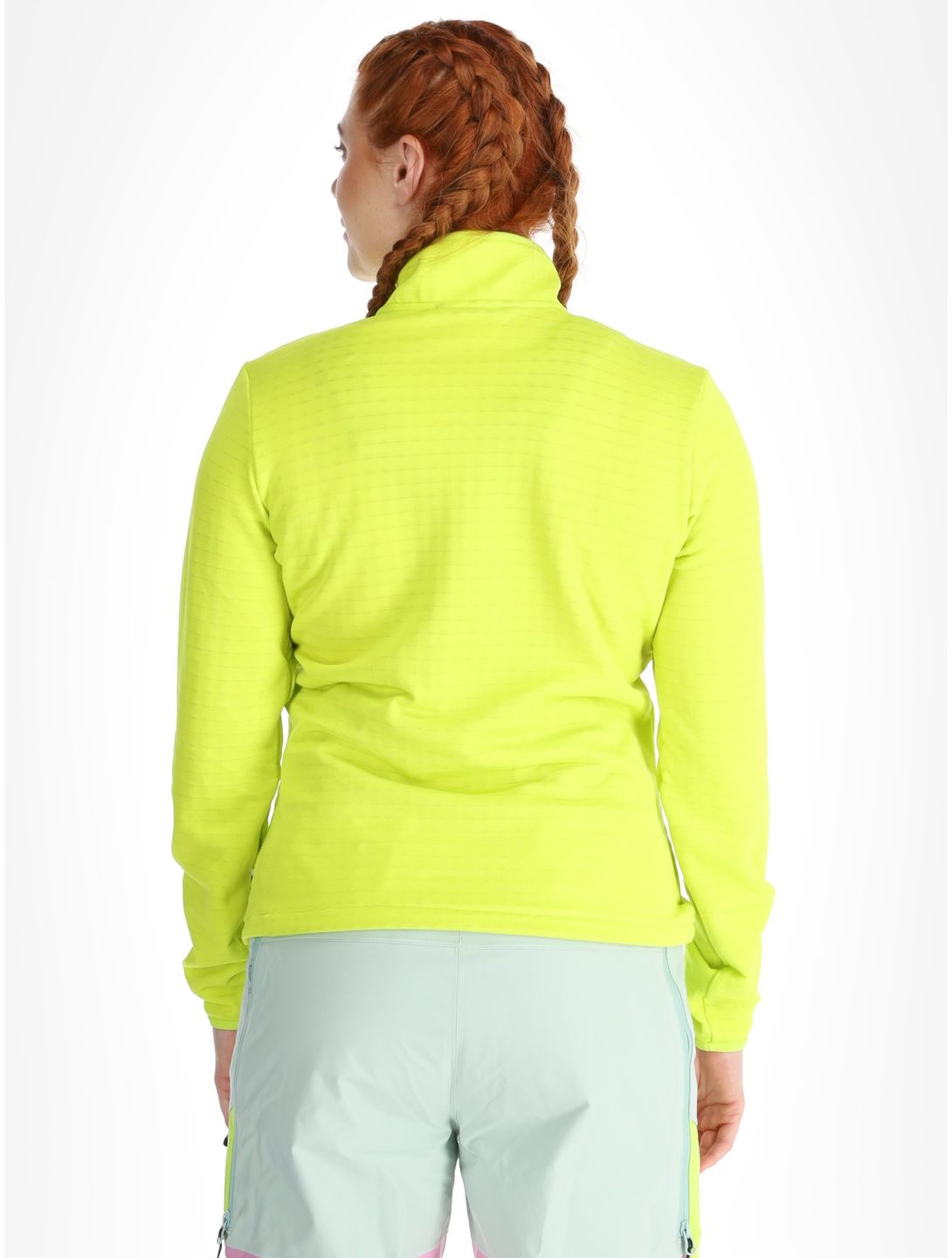 Picture, Bake W 1/4 Grid pullover women Acid Lime green 