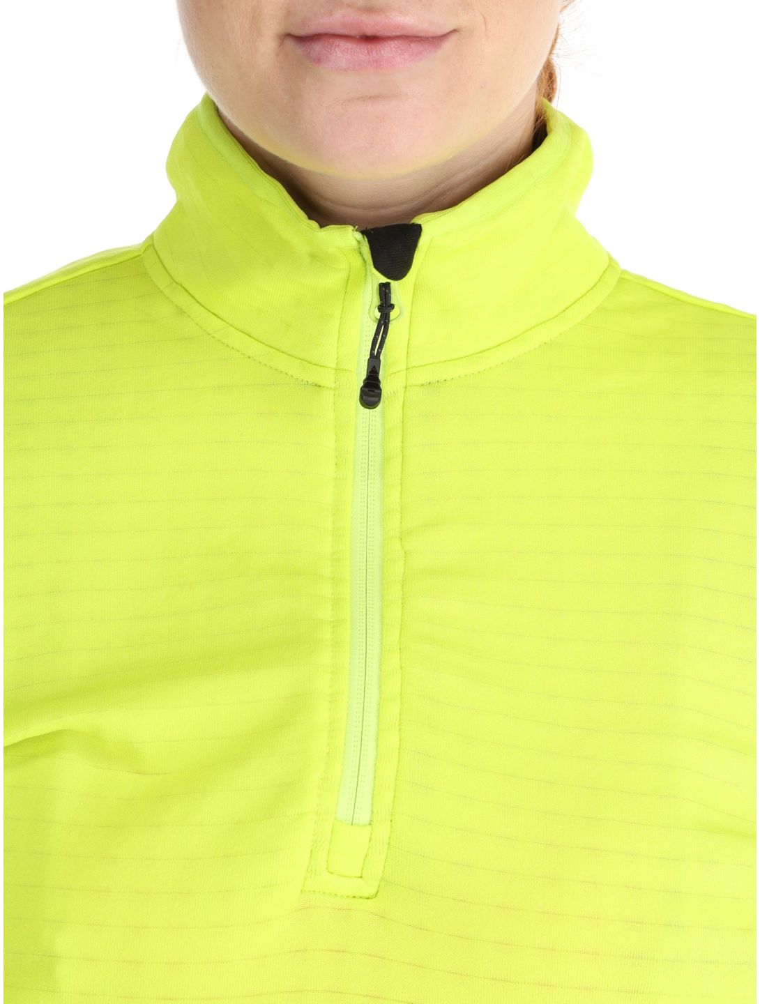 Picture, Bake W 1/4 Grid pullover women Acid Lime green 