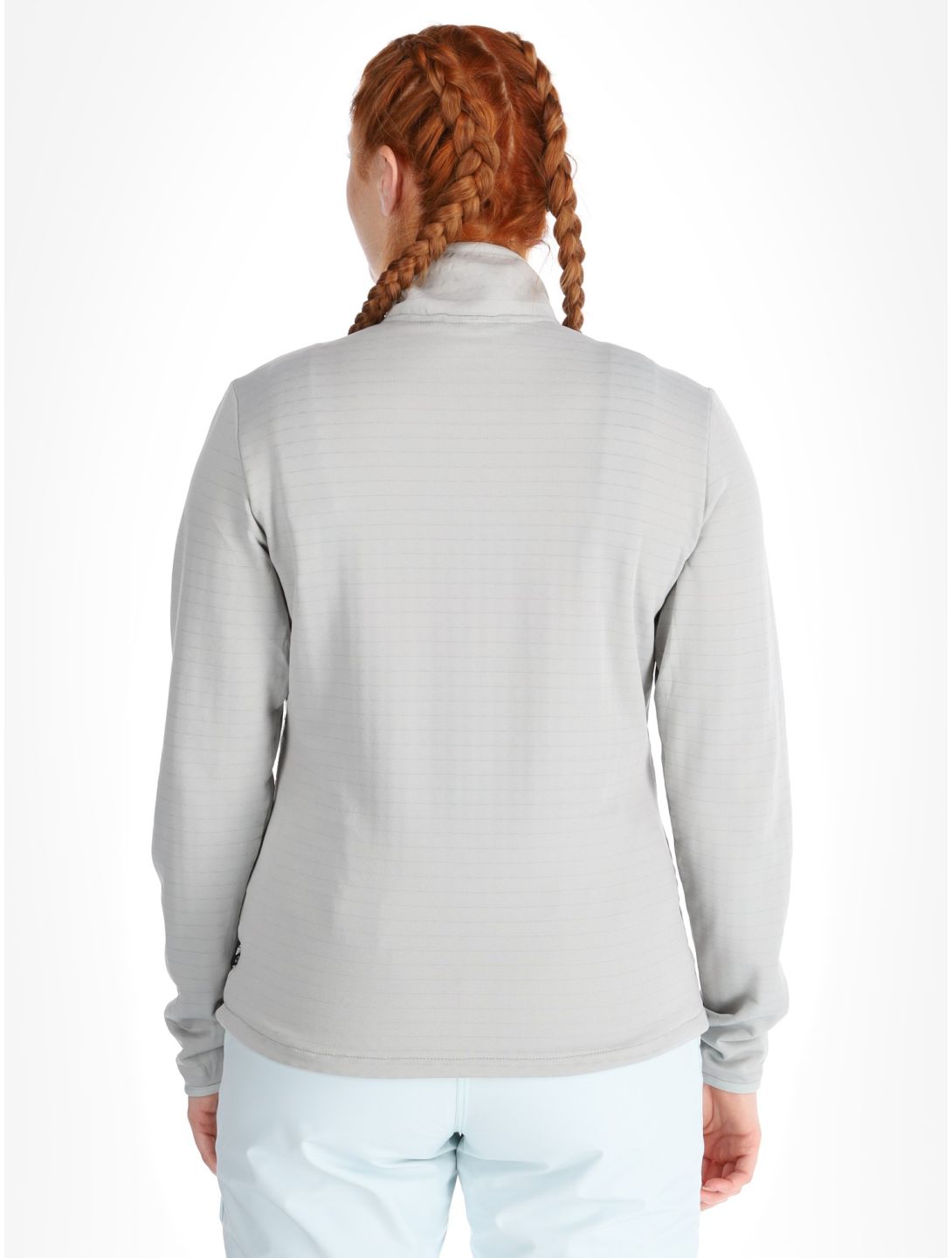 Picture, Bake W 1/4 Grid pullover women Pigeon grey 