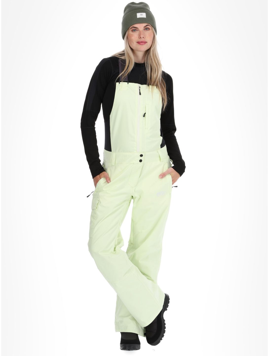 Picture, Brita BIB ski pants women Lime Cream green 