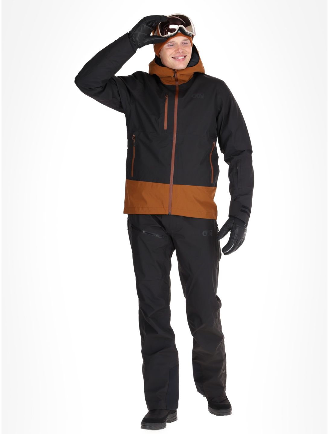 Picture, Broader 3L hardshell ski jacket men Black Chocolate black, brown 