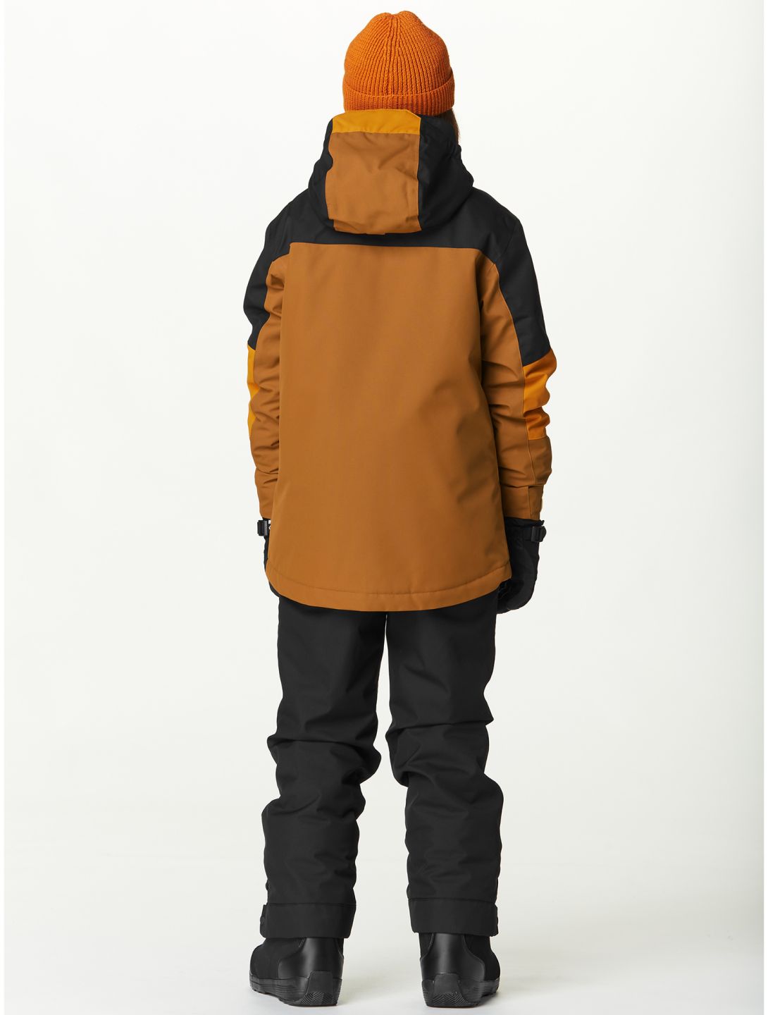 Picture, Cossmo ski jacket kids Black Honey Chocolate black, brown, orange 