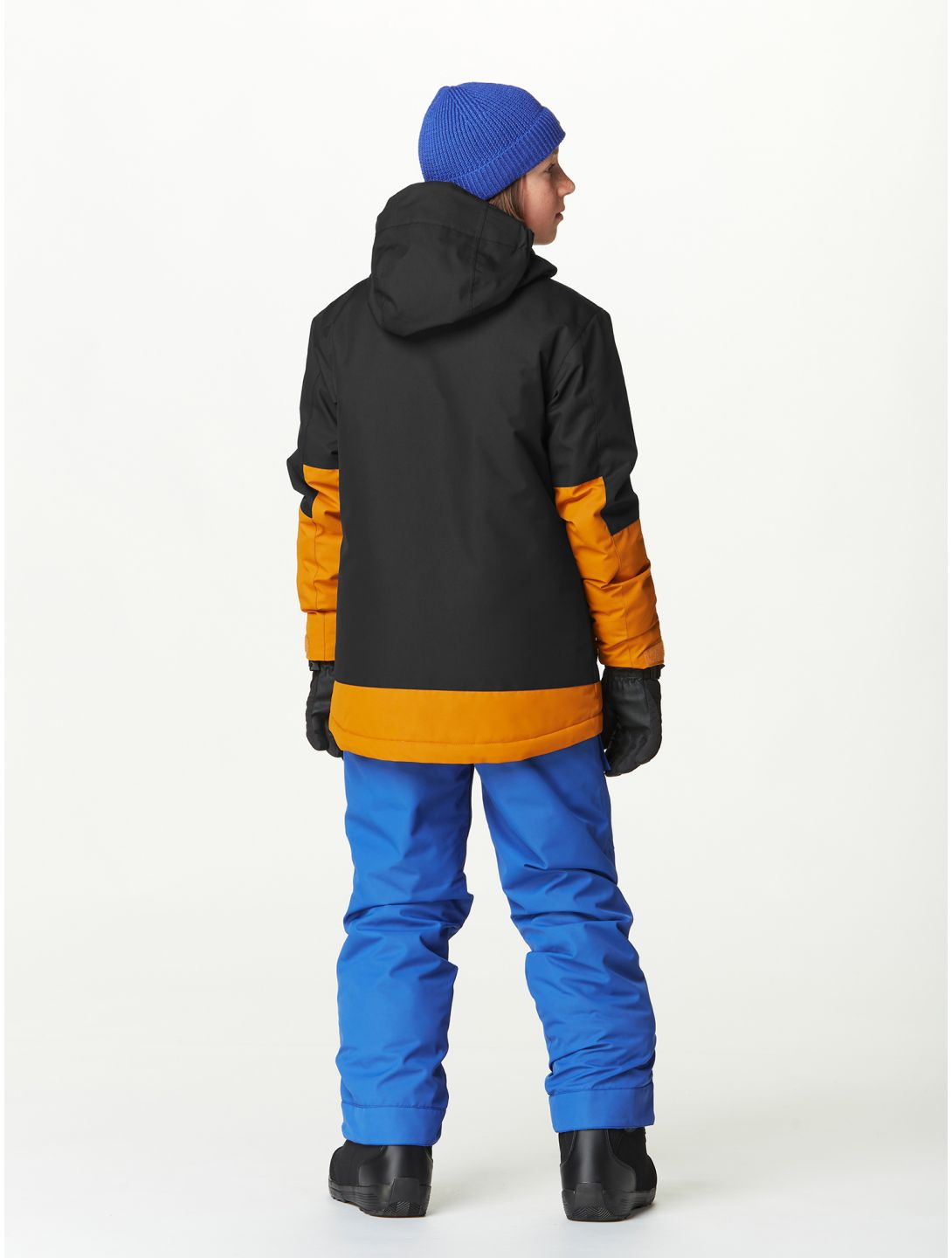 Picture, Daumy ski jacket kids Black Honey Deep Marine black, brown 