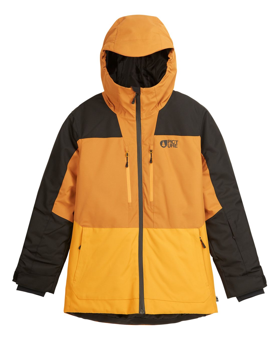 Picture, Daumy ski jacket kids Cathay Spice-Black black, brown, yellow 