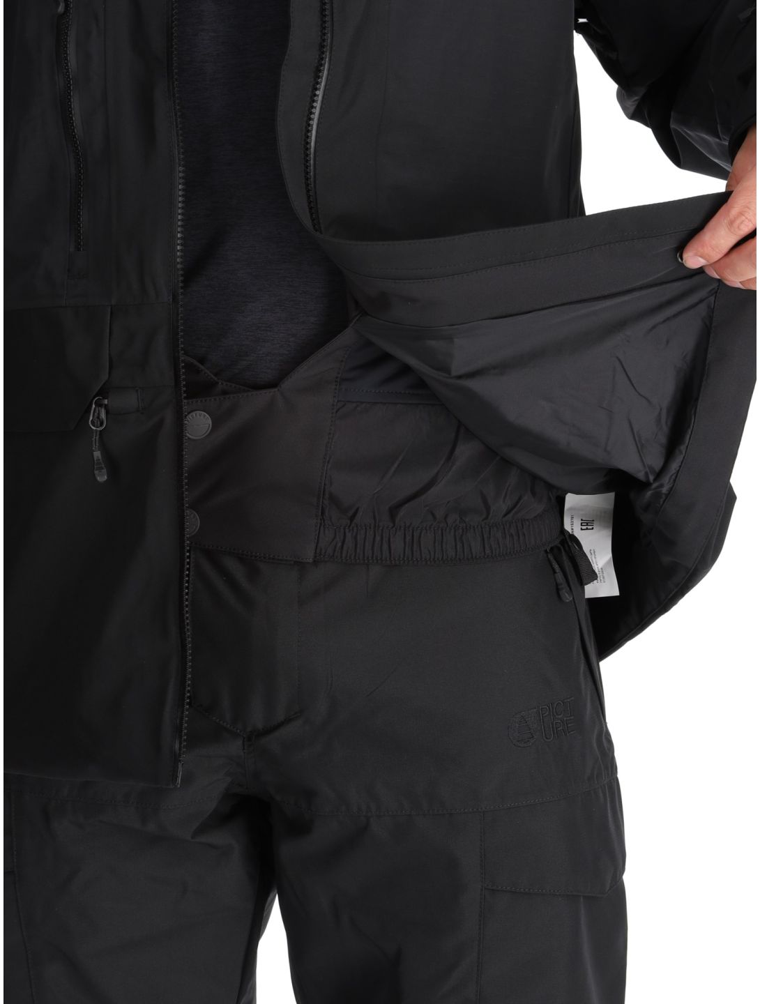 Picture, Dugnad ski jacket men Black black 