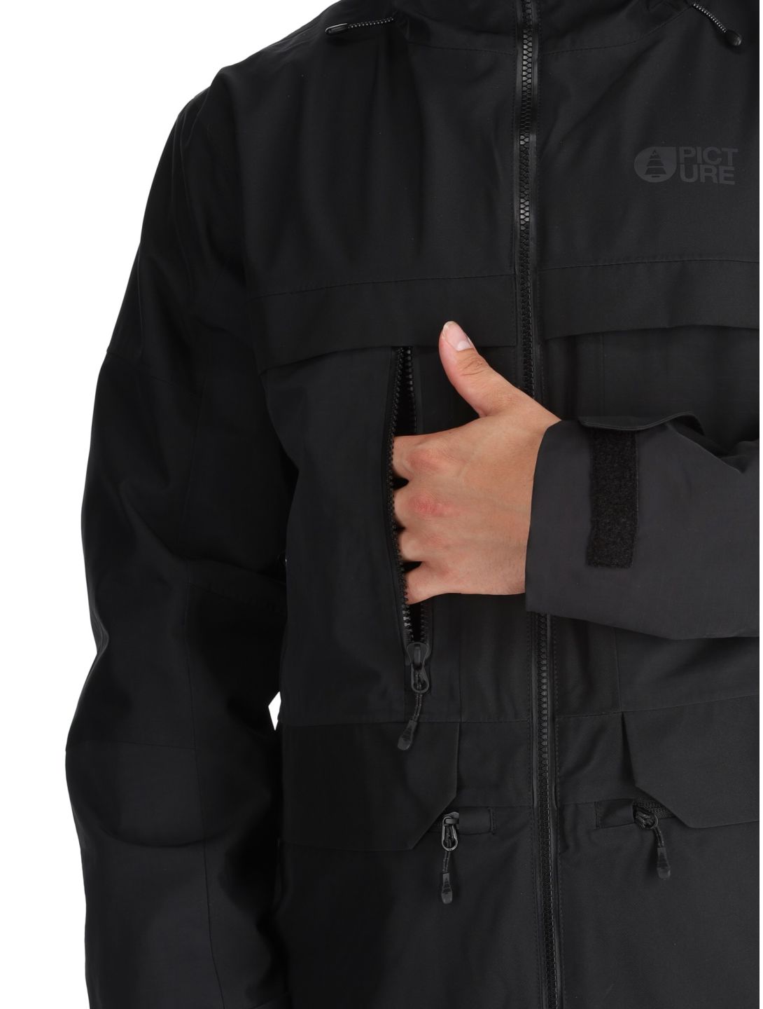 Picture, Dugnad ski jacket men Black black 