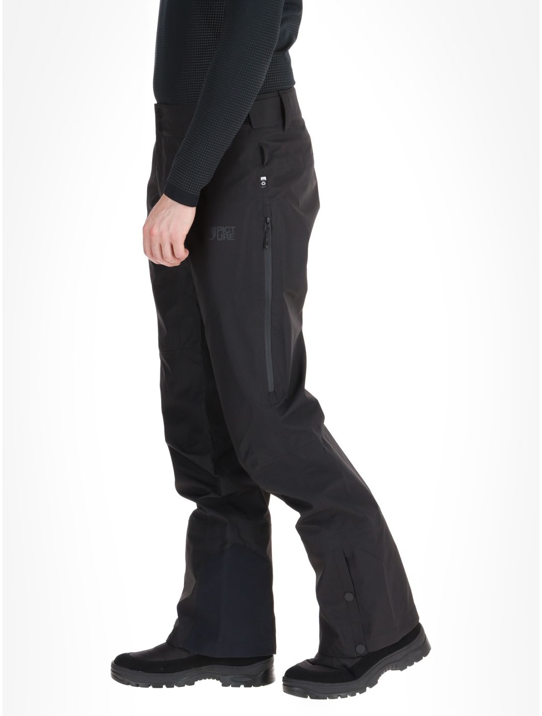 Picture, Eron 3L hardshell ski pants men Black black 