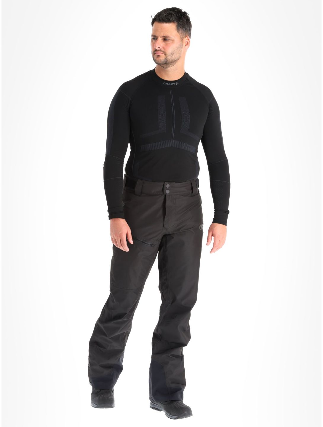 Picture, Eron 3L hardshell ski pants men Black black 