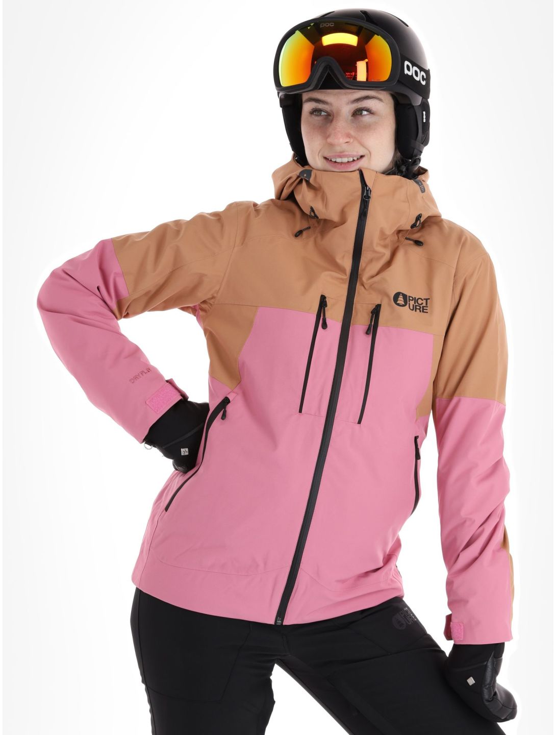 Picture, Exa ski jacket women Cashmere Rose orange, pink 