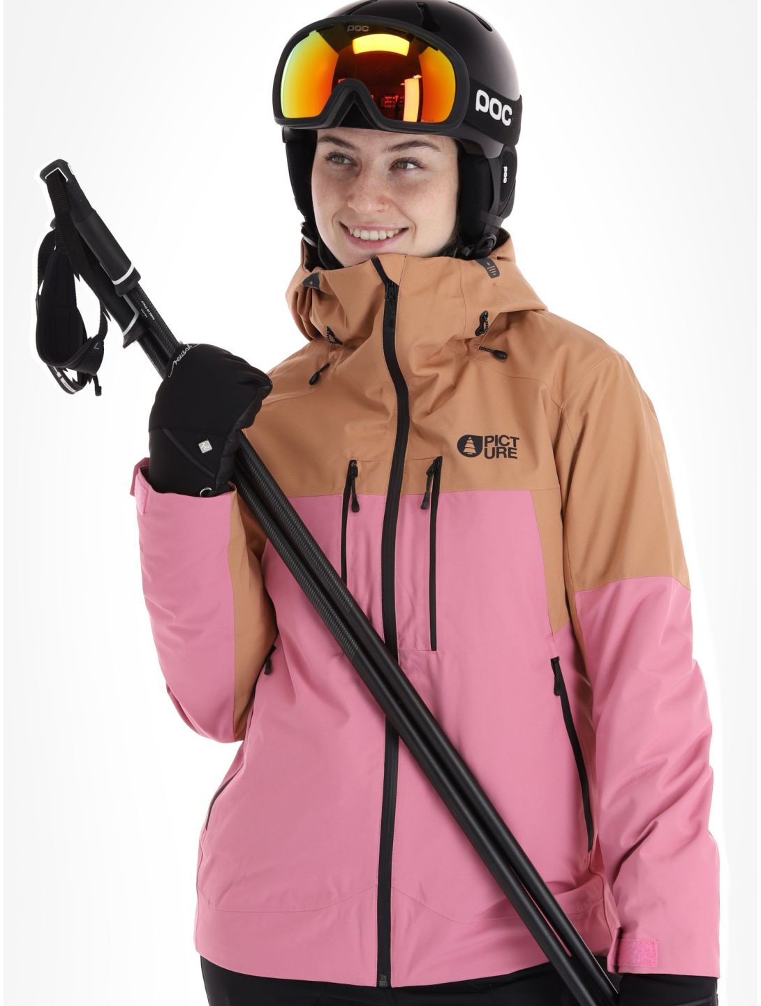 Picture, Exa ski jacket women Cashmere Rose orange, pink 