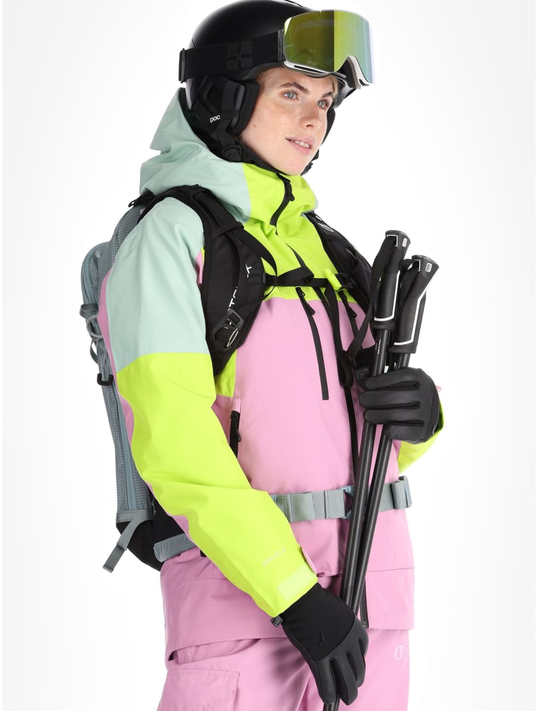 Picture, Exa ski jacket women Orchid Acid Lime Silt Green green, pink 