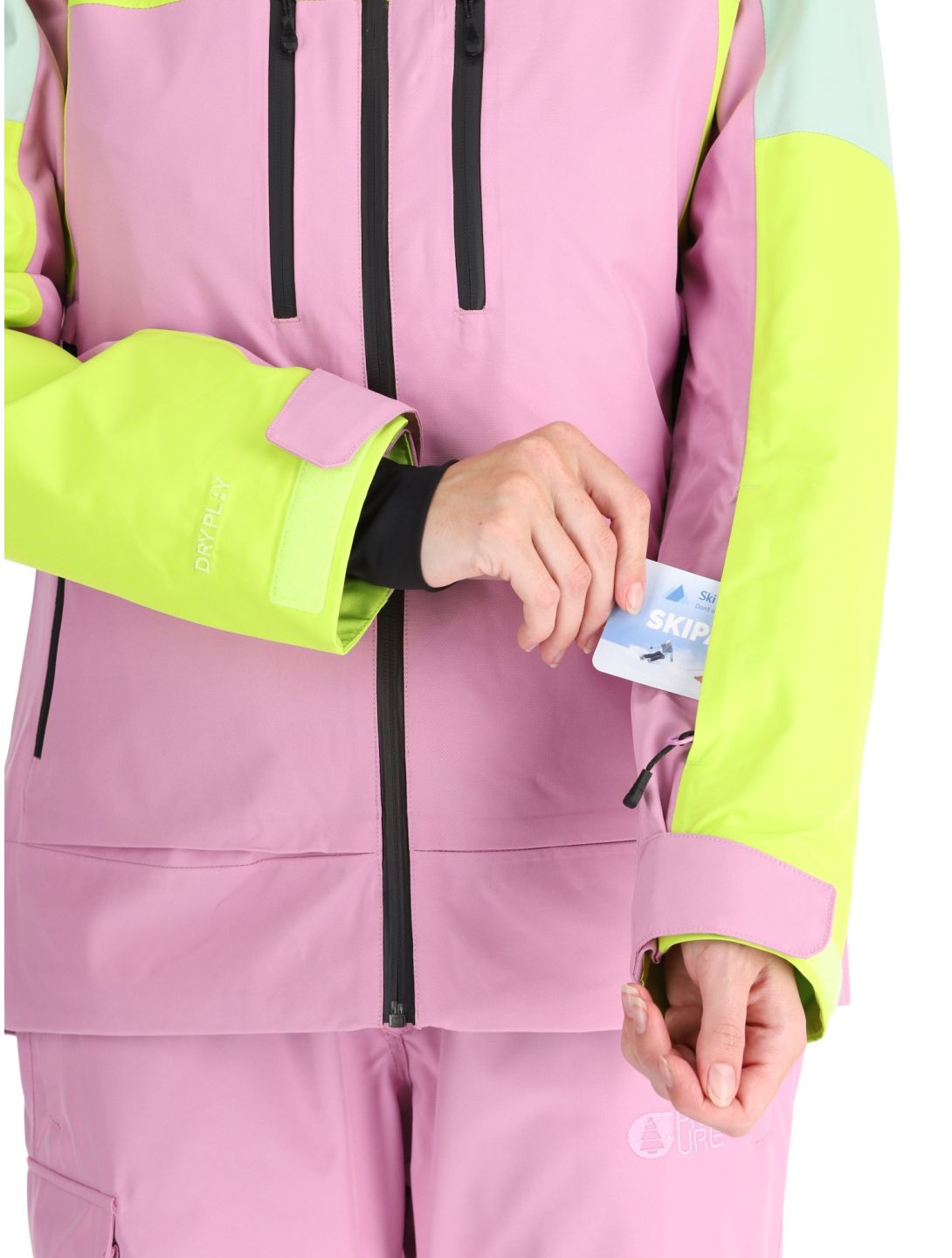 Picture, Exa ski jacket women Orchid Acid Lime Silt Green green, pink 