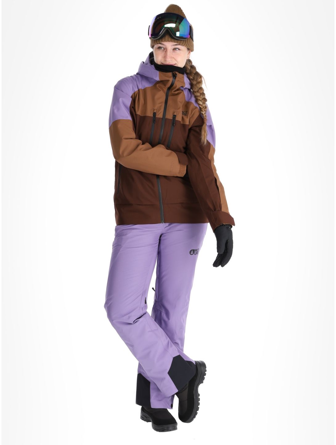 Picture, Exa ski jacket women Paisley Purple Cocoa Brown Chicory Coffee brown, purple 