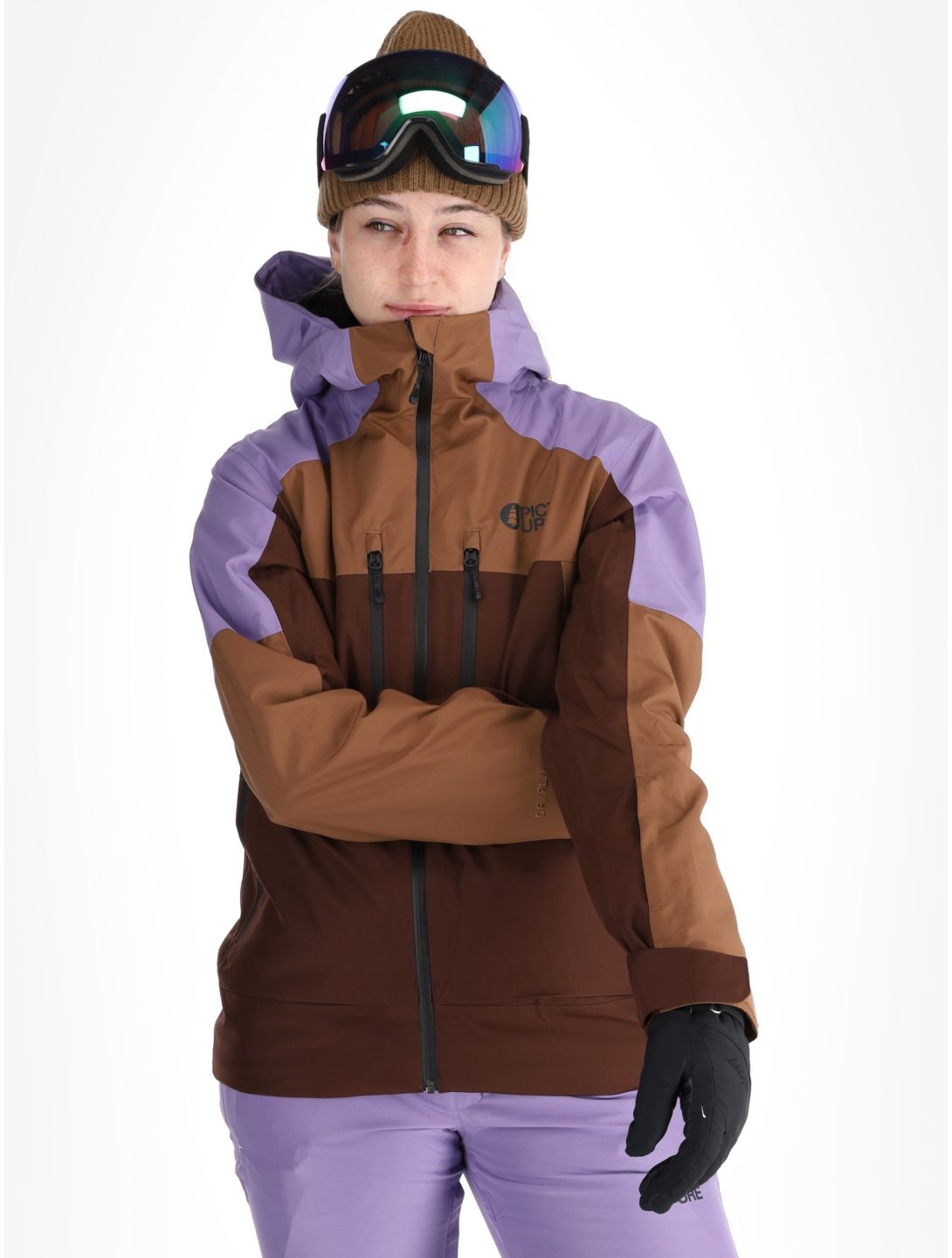 Picture, Exa ski jacket women Paisley Purple Cocoa Brown Chicory Coffee brown, purple 