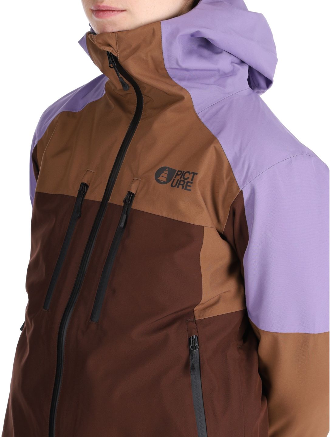 Picture, Exa ski jacket women Paisley Purple Cocoa Brown Chicory Coffee brown, purple 