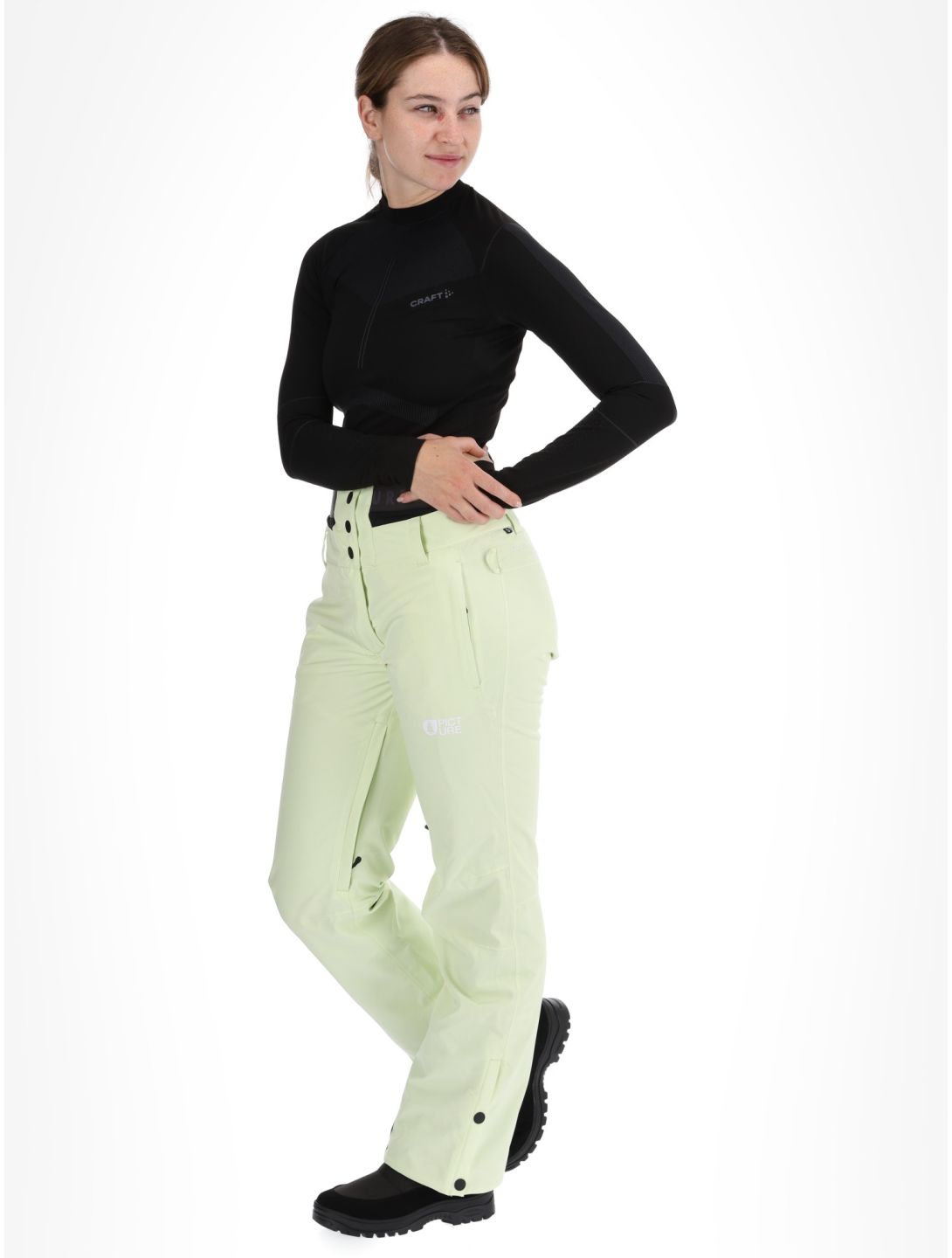 Picture, Exa ski pants women Lime Cream green 