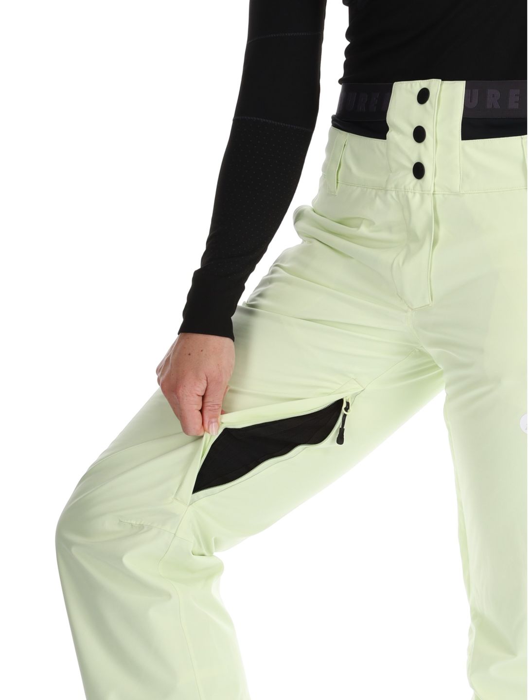 Picture, Exa ski pants women Lime Cream green 