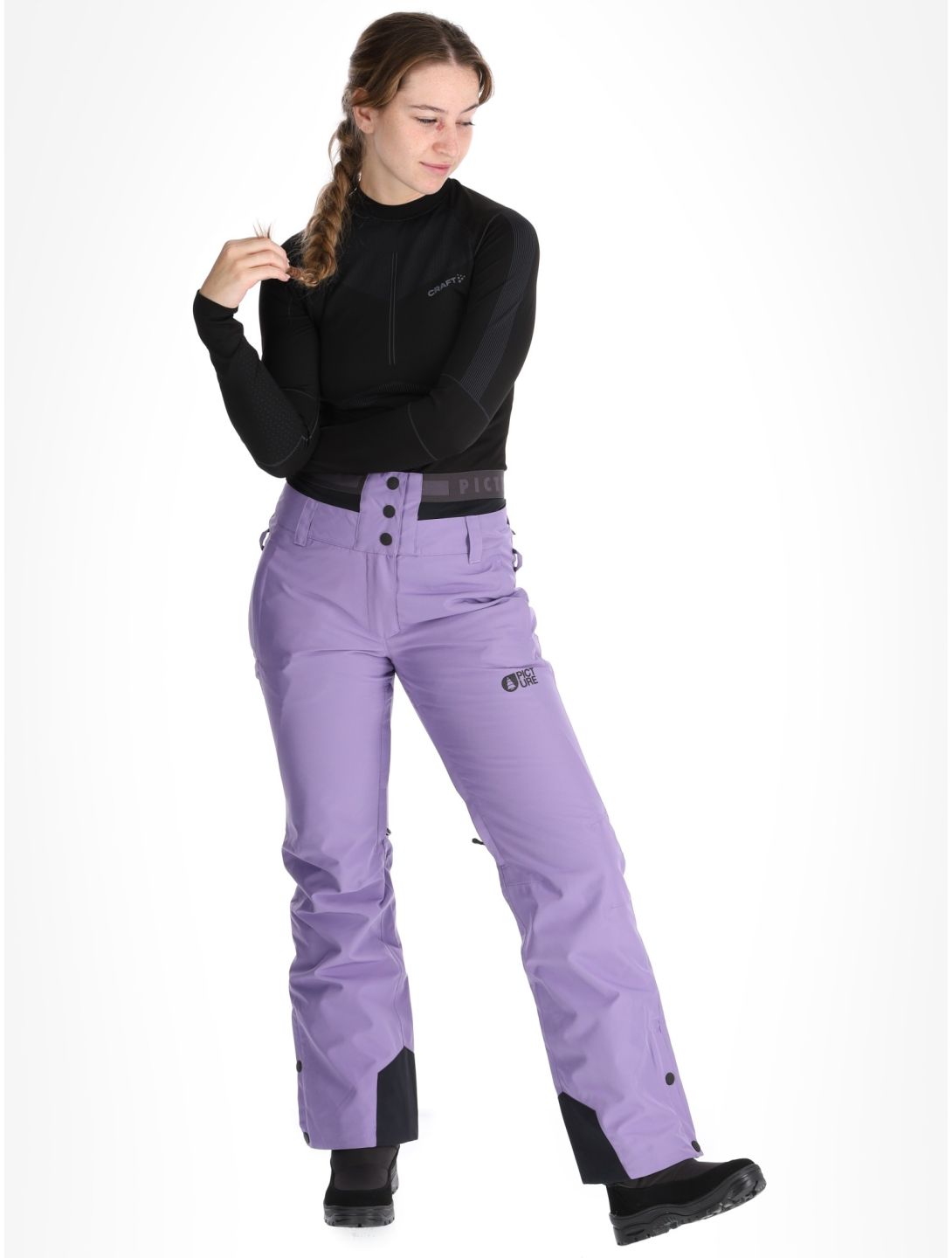 Picture, Exa ski pants women Paisley Purple purple 