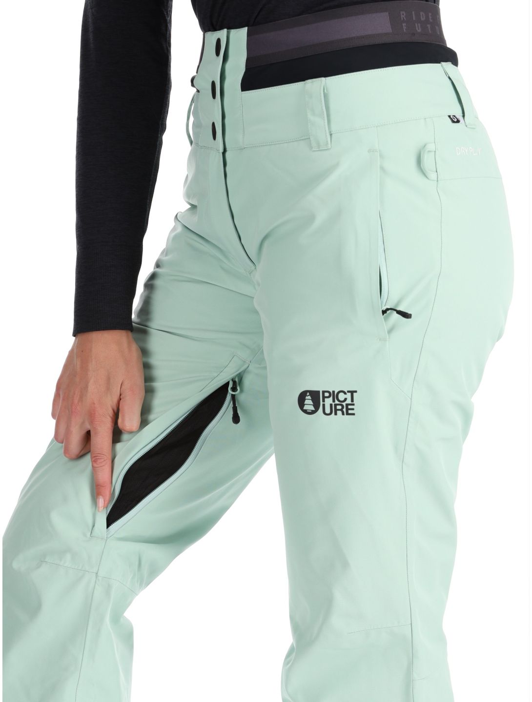 Picture, Exa ski pants women Silt Green green 