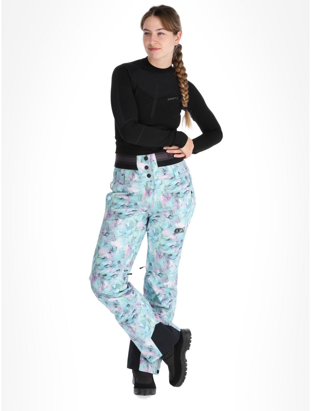 Picture, Exa Printed ski pants women Blurry Water Print multicolor 