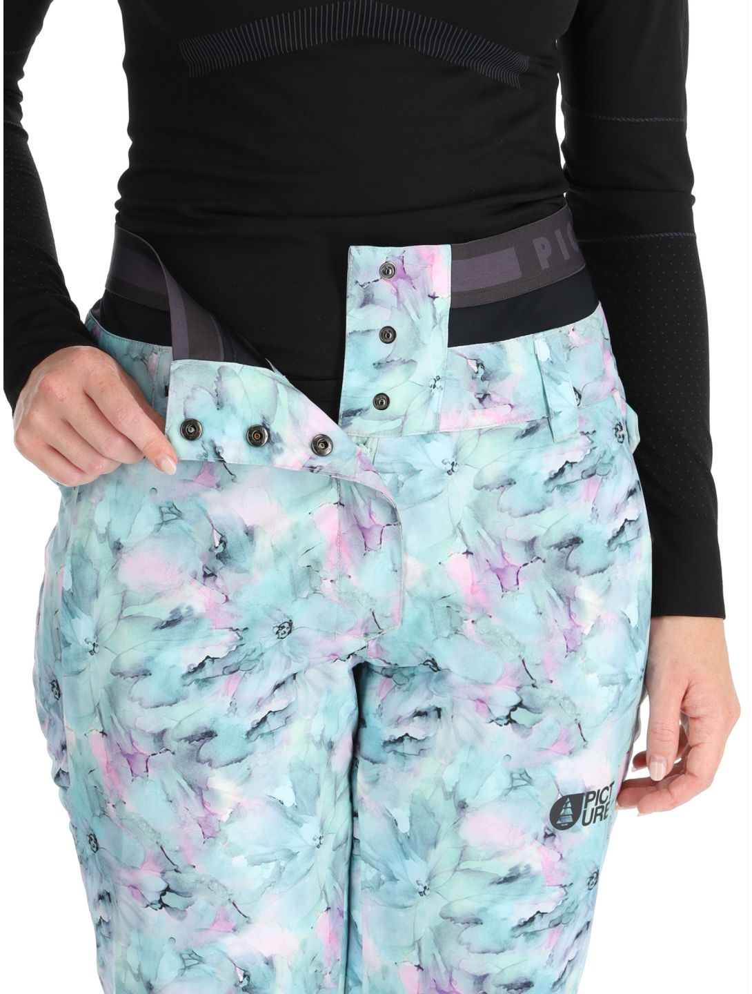 Picture, Exa Printed ski pants women Blurry Water Print multicolor 