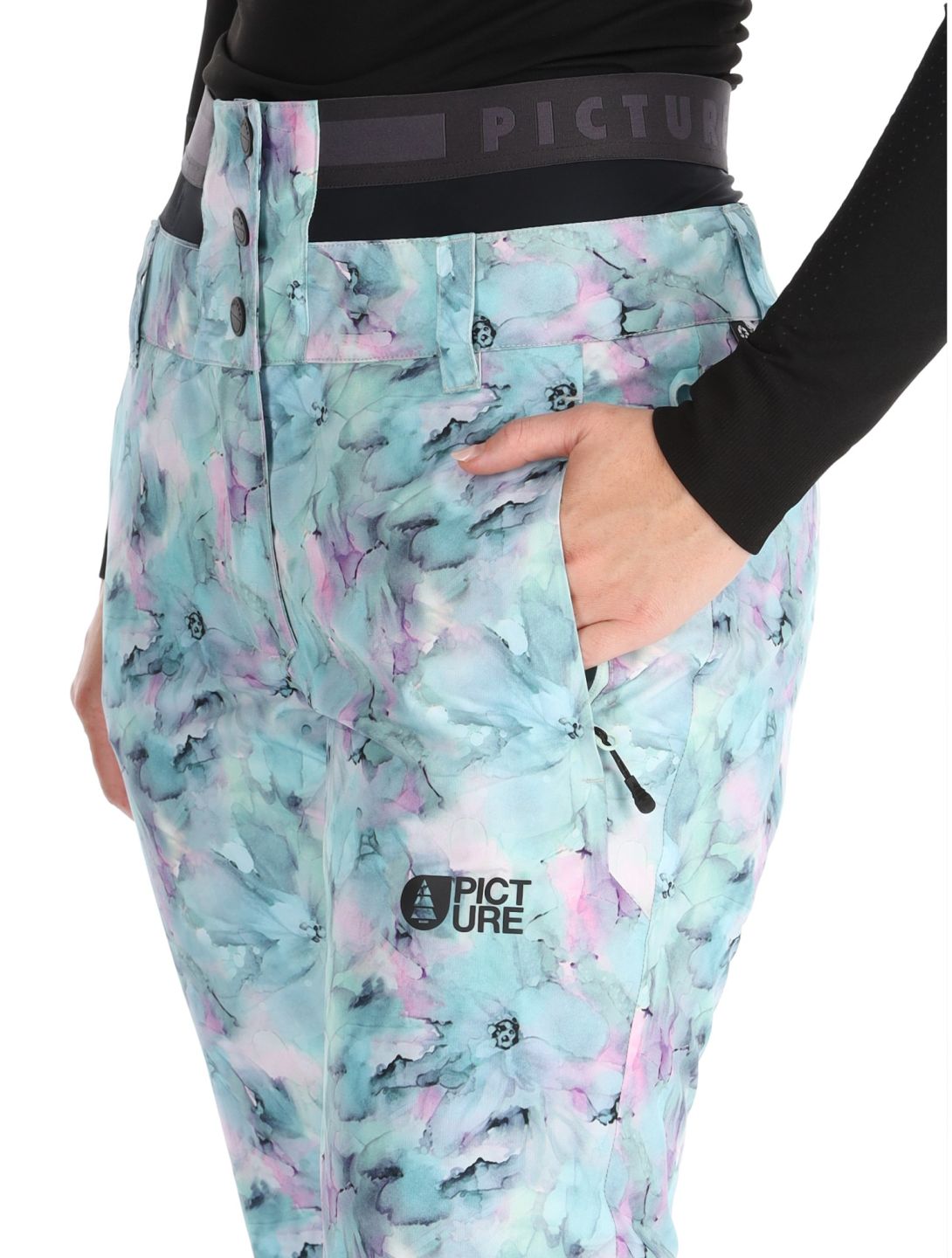 Picture, Exa Printed ski pants women Blurry Water Print multicolor 