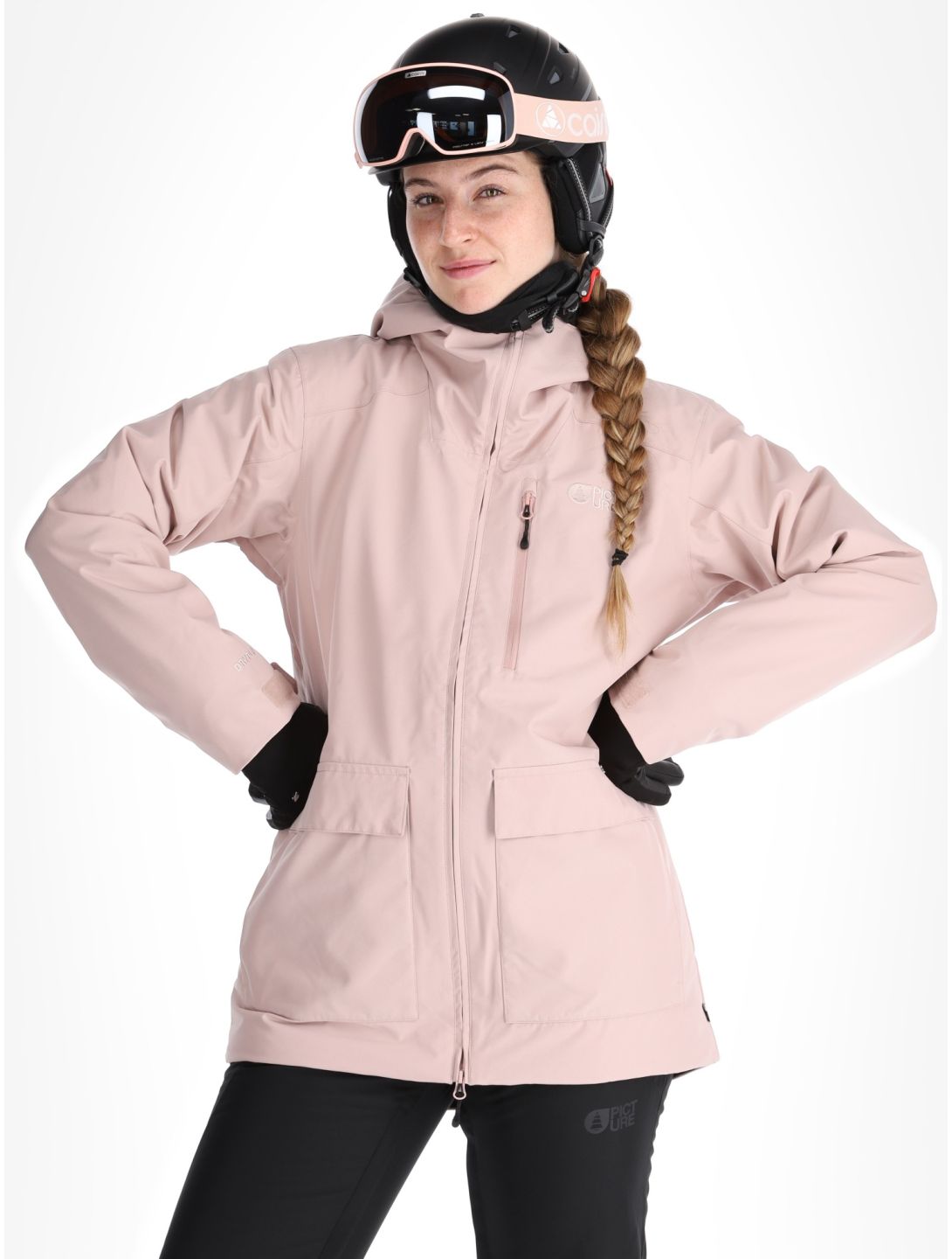 Picture, Glawi ski jacket women Shadow Gray pink 