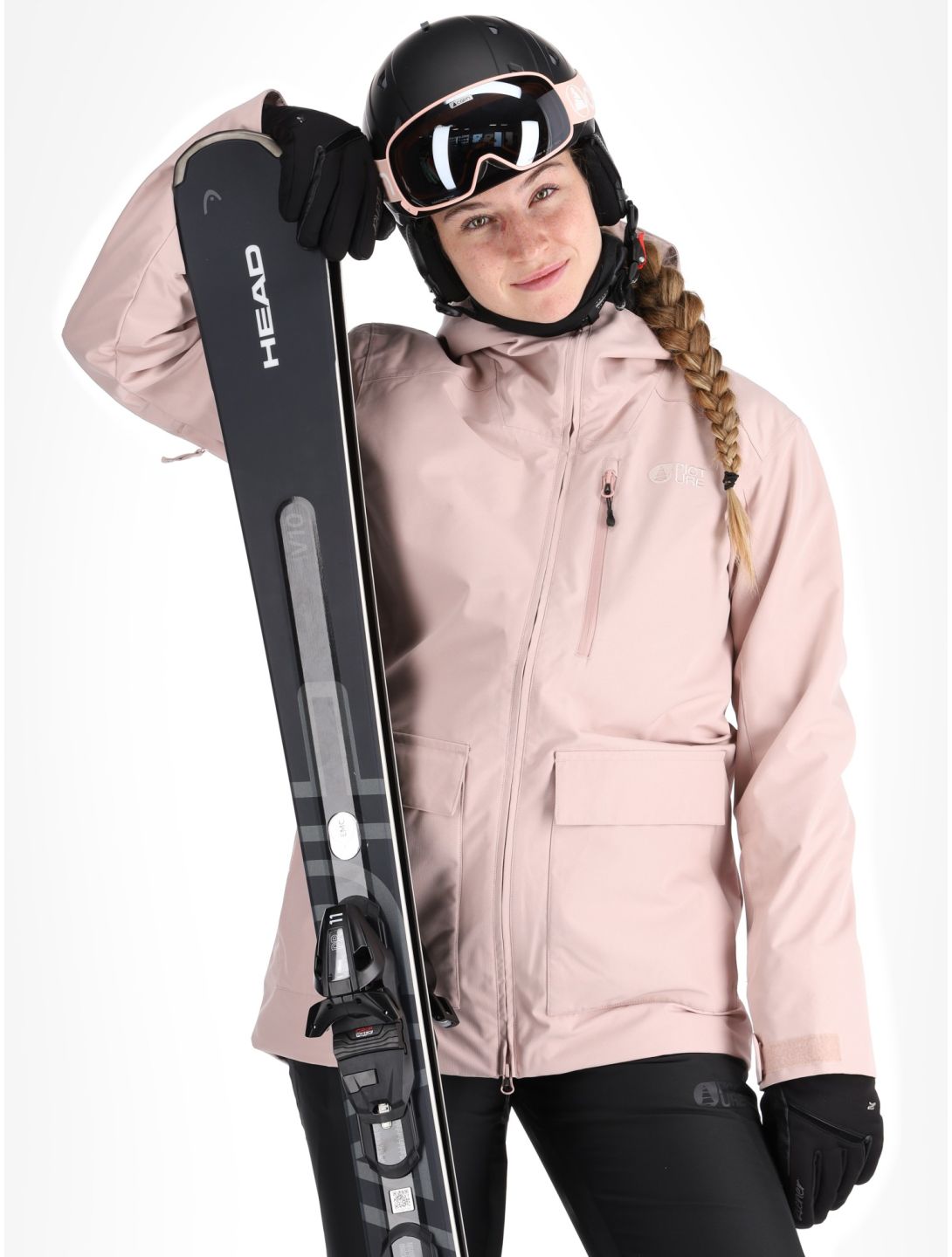 Picture, Glawi ski jacket women Shadow Gray pink 