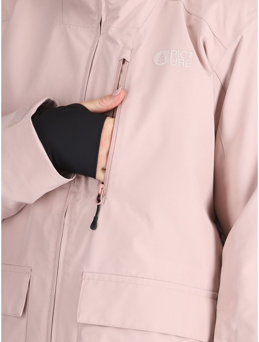 Picture, Glawi ski jacket women Shadow Gray pink 