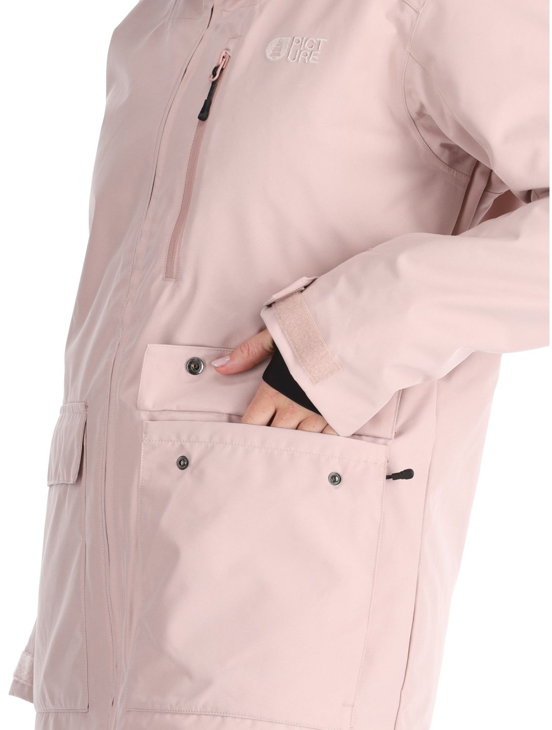 Picture, Glawi ski jacket women Shadow Gray pink 