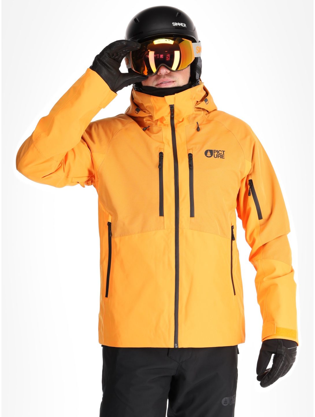 Picture, Goods ski jacket men Carrot orange 