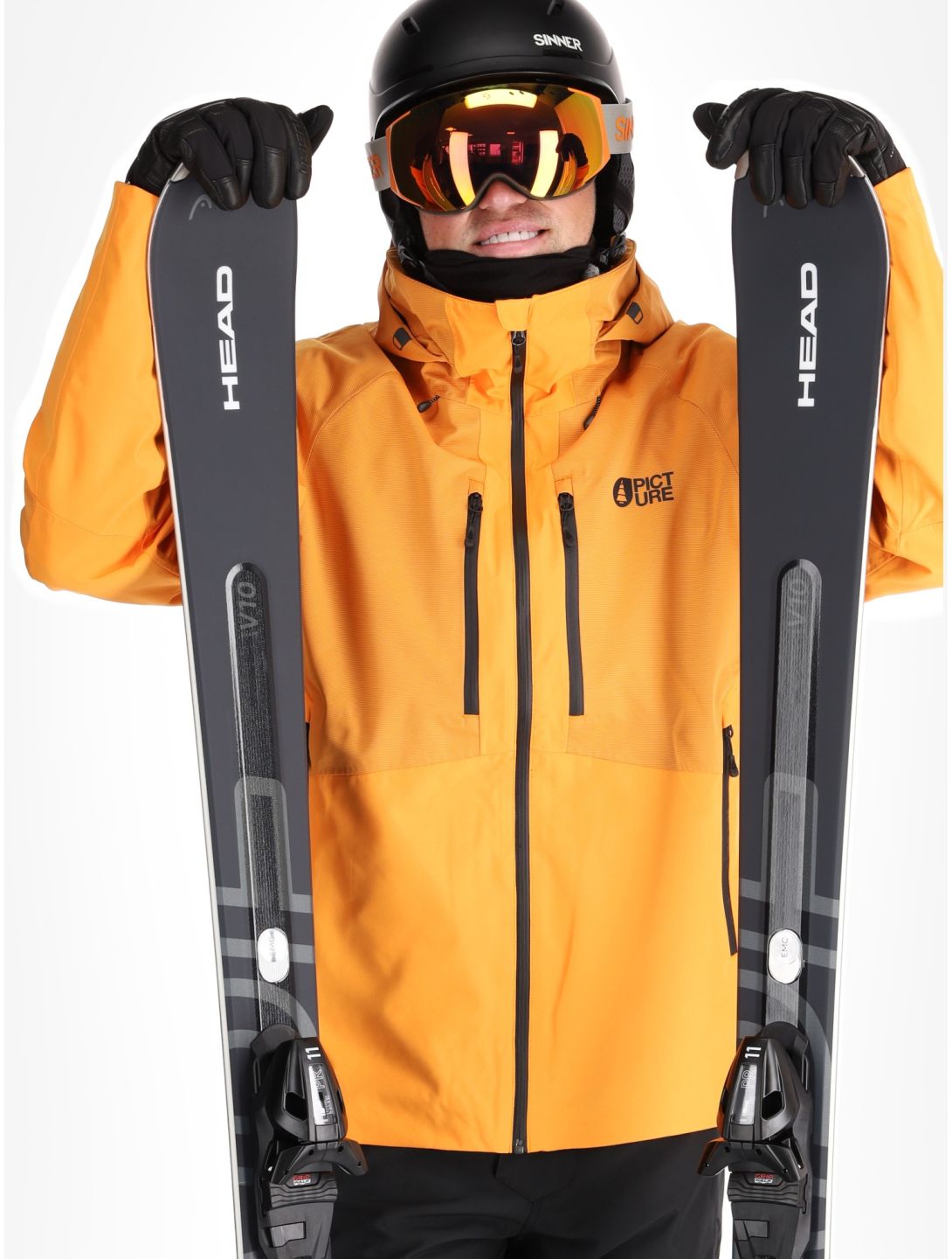 Picture, Goods ski jacket men Carrot orange 