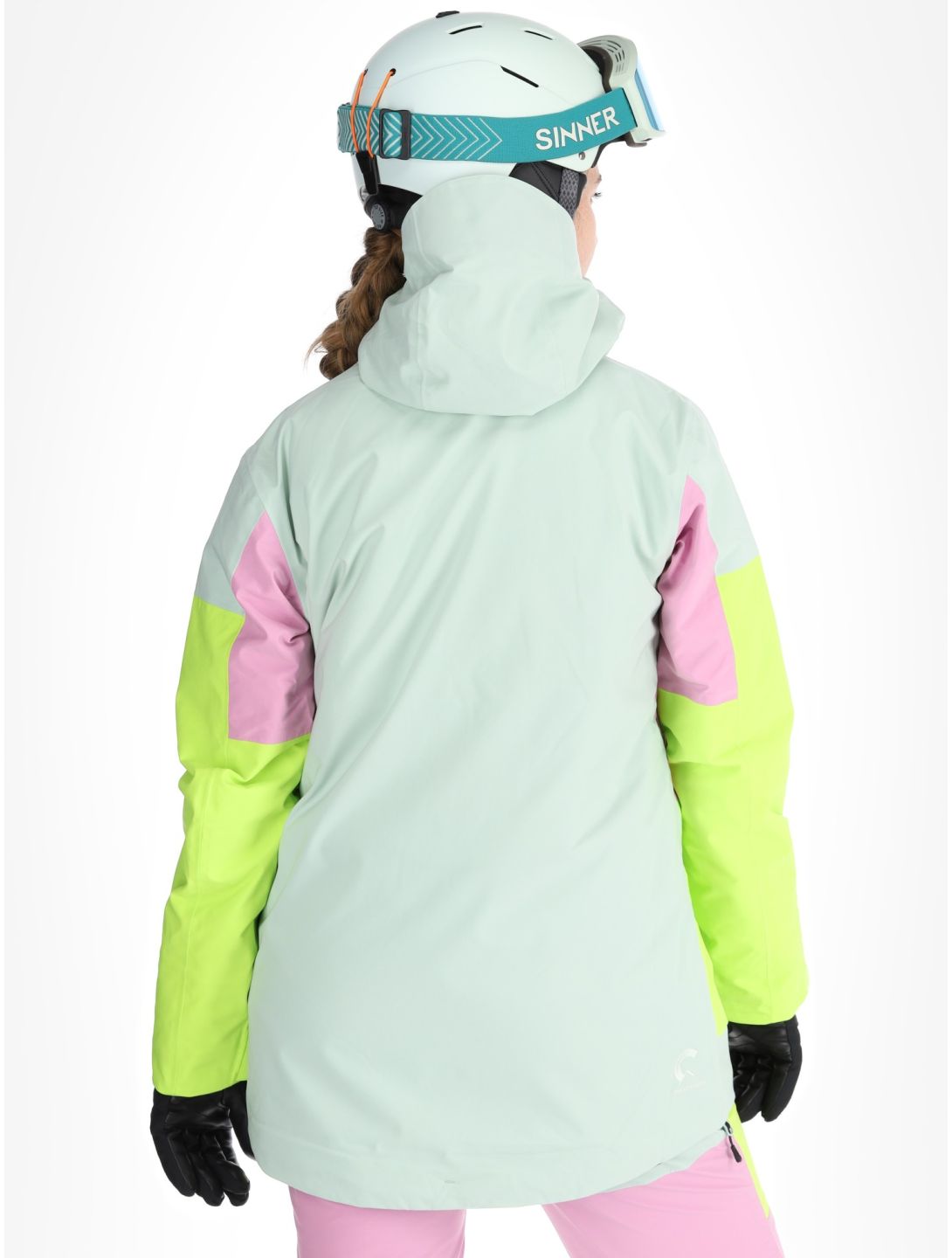 Picture, Haakon ski jacket women Silt Green Orchid Acid green, pink 