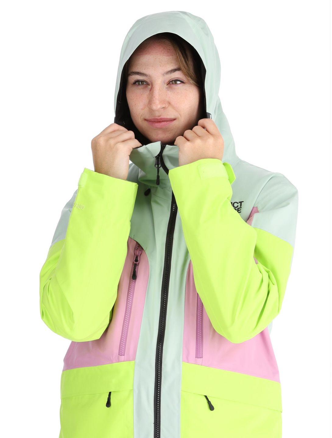 Picture, Haakon ski jacket women Silt Green Orchid Acid green, pink 