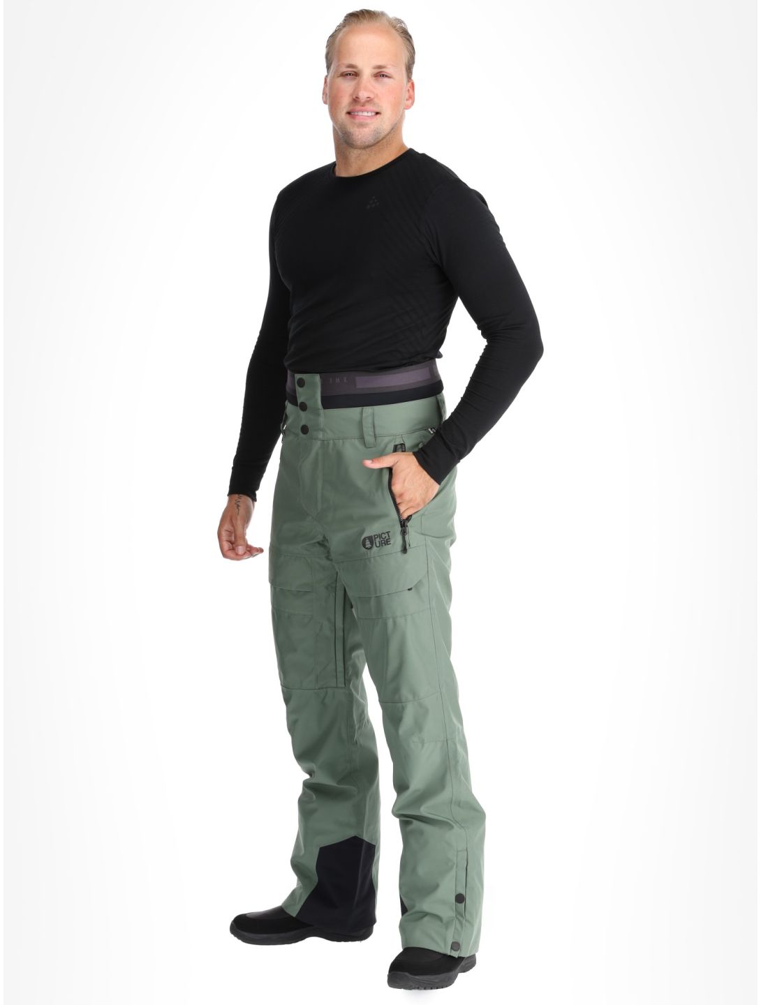 Picture, Impact ski pants men Laurel Wreath green 